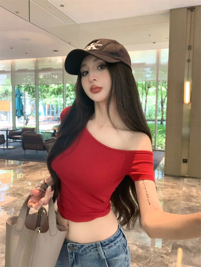 Off-shoulder short sleeve