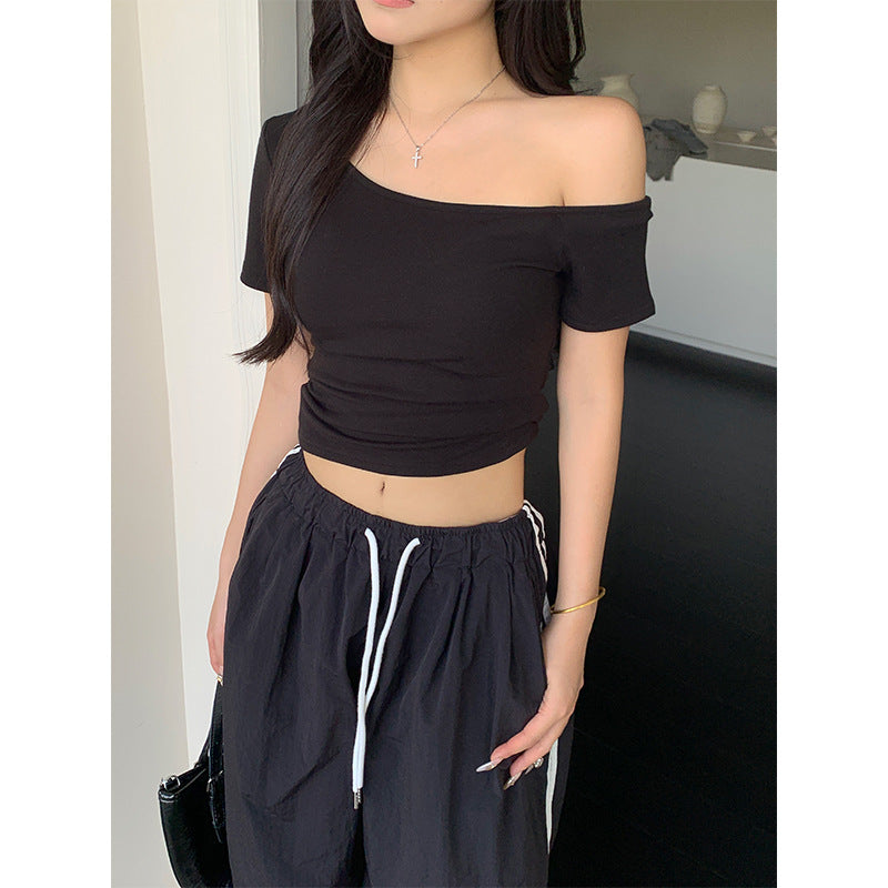 Off-shoulder short sleeve