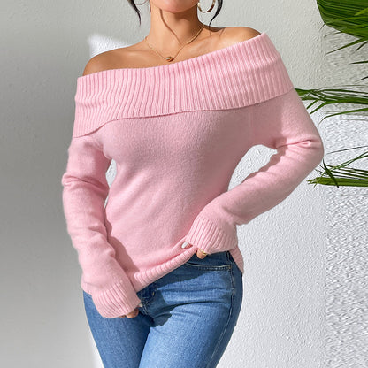 Off-shoulder sweater