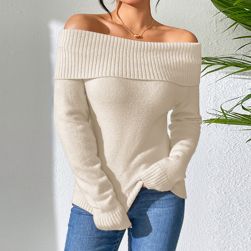 Off-shoulder sweater