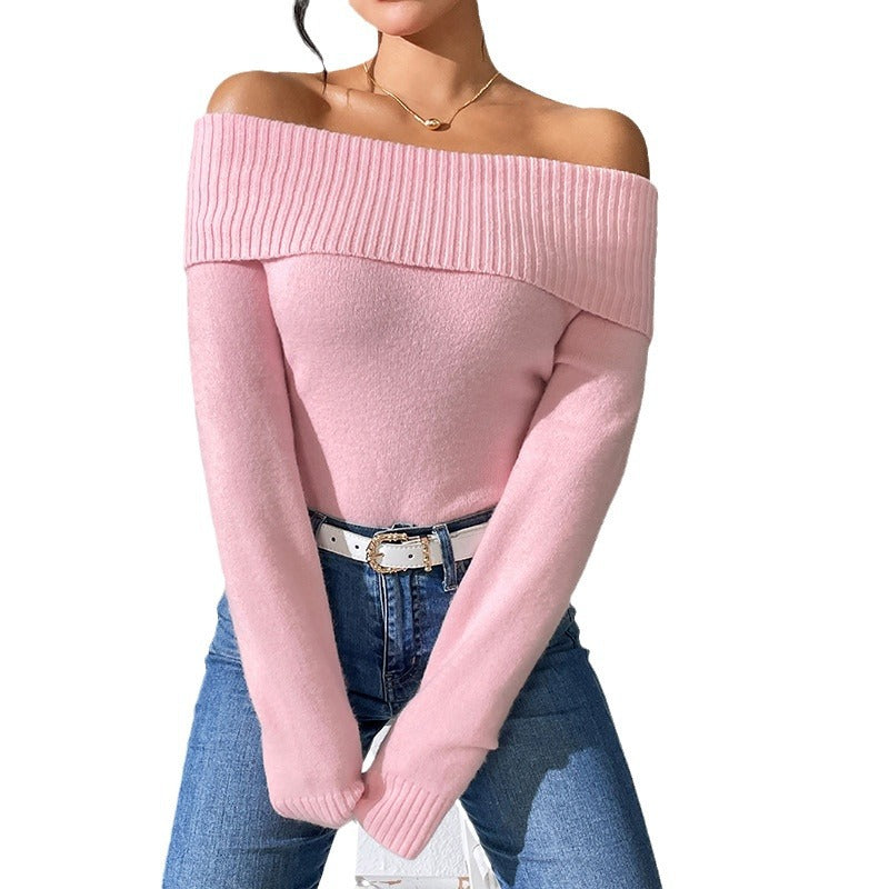 Off-shoulder sweater