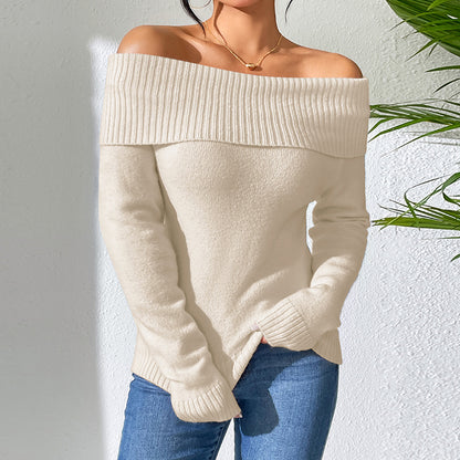 Off-shoulder sweater