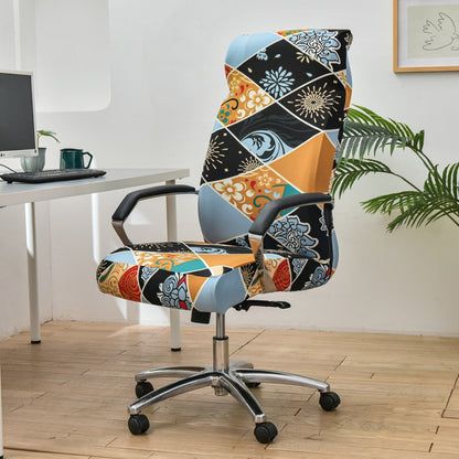 Office Zipper Chair Cover Rotating Computer Hotel Chair Cover One-Piece