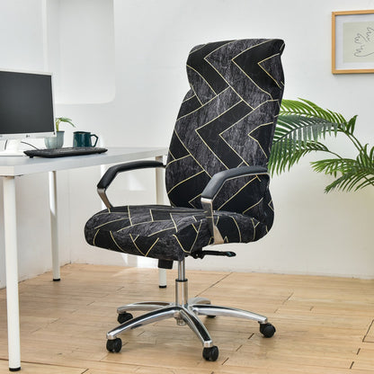 Office Zipper Chair Cover Rotating Computer Hotel Chair Cover One-Piece