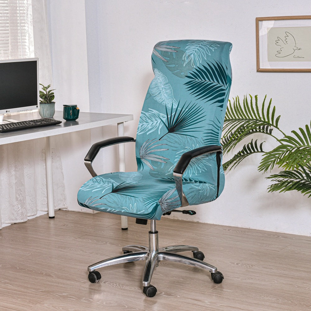 Office Zipper Chair Cover Rotating Computer Hotel Chair Cover One-Piece