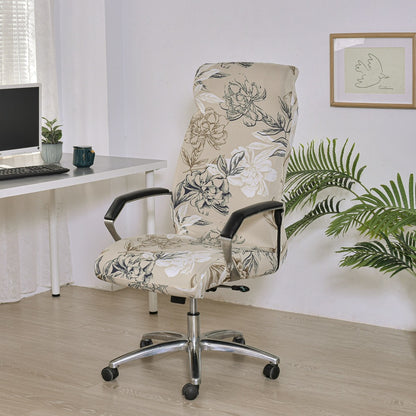 Office Zipper Chair Cover Rotating Computer Hotel Chair Cover One-Piece
