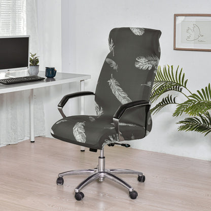 Office Zipper Chair Cover Rotating Computer Hotel Chair Cover One-Piece