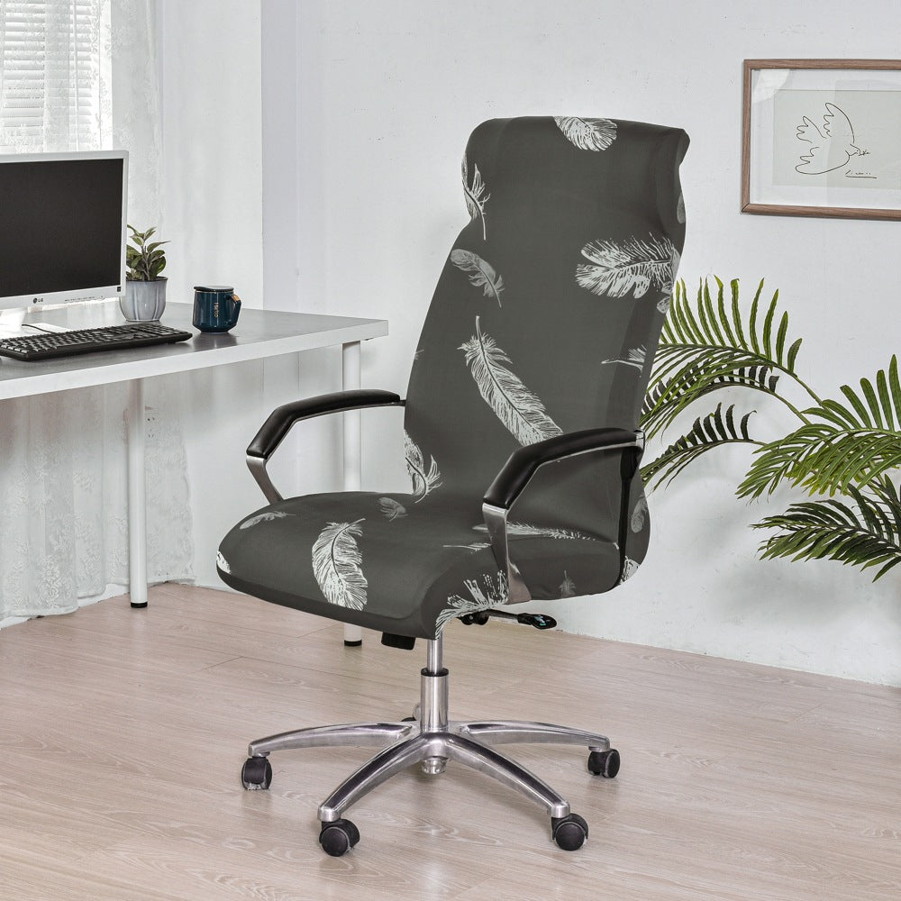 Office Zipper Chair Cover Rotating Computer Hotel Chair Cover One-Piece