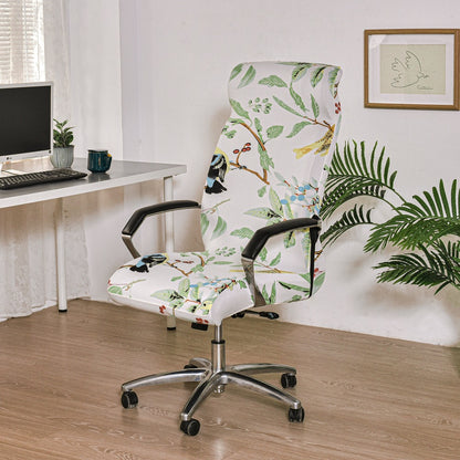 Office Zipper Chair Cover Rotating Computer Hotel Chair Cover One-Piece