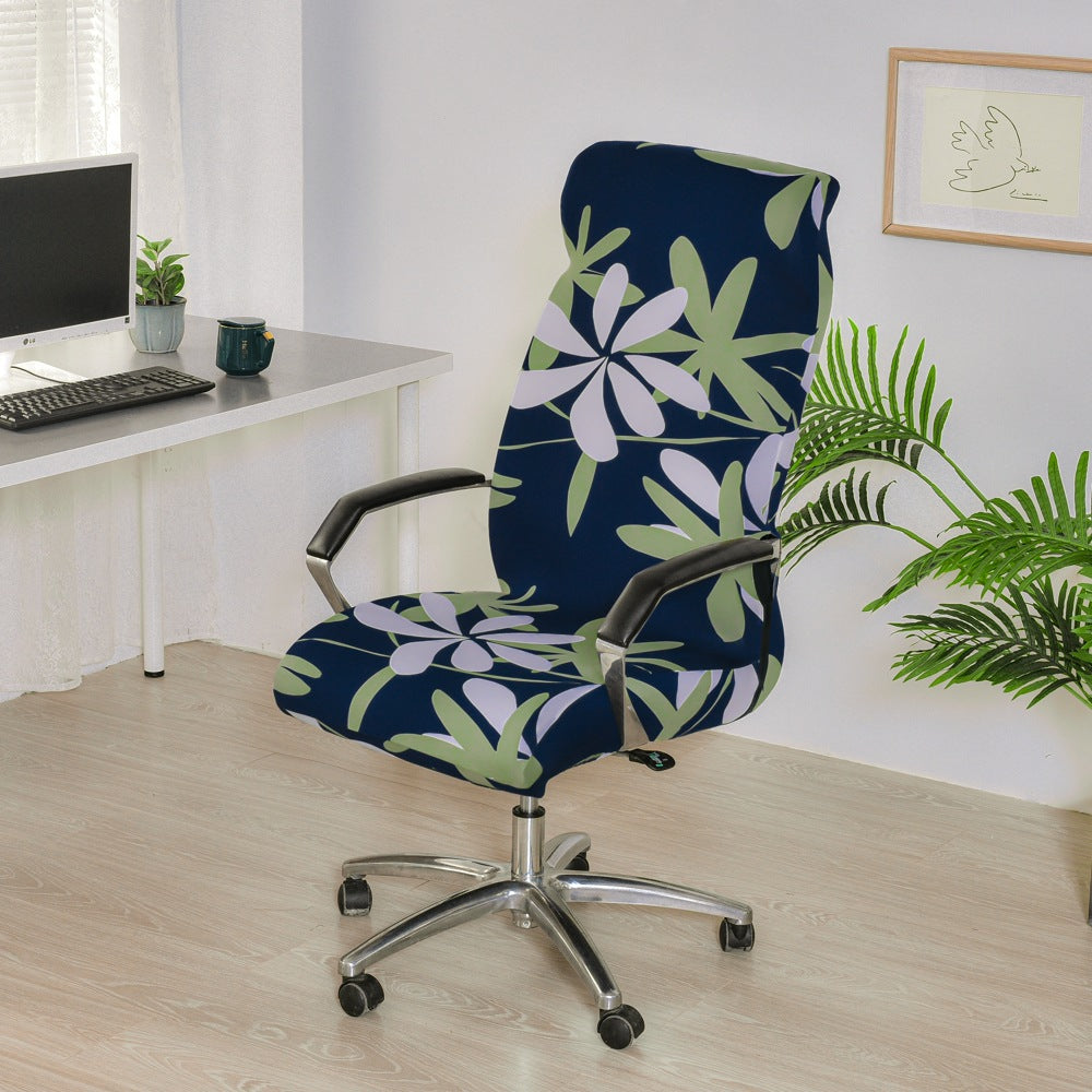 Office Zipper Chair Cover Rotating Computer Hotel Chair Cover One-Piece
