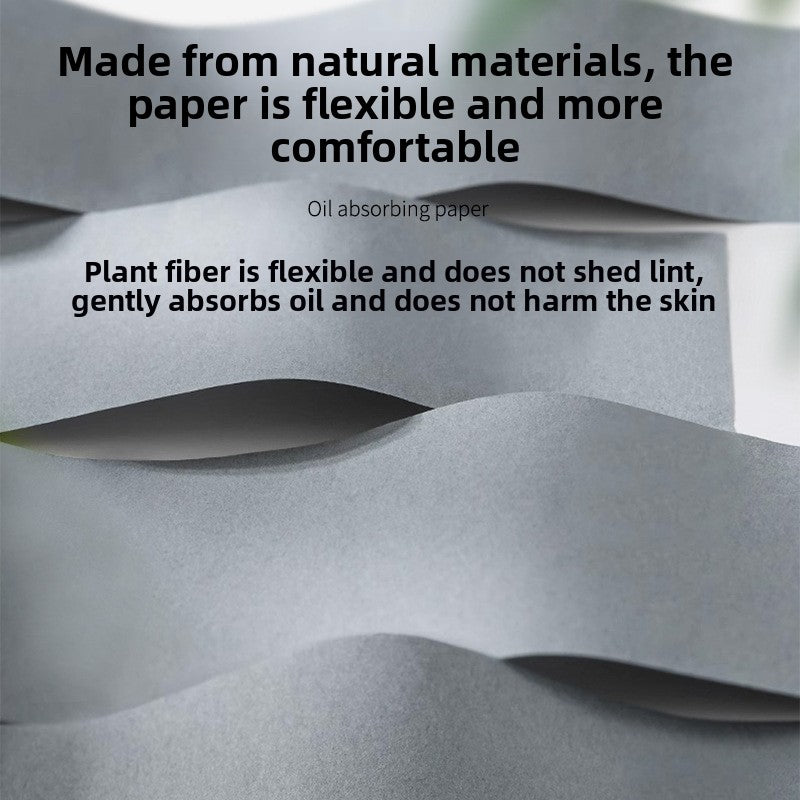Oil-absorbing paper for the face