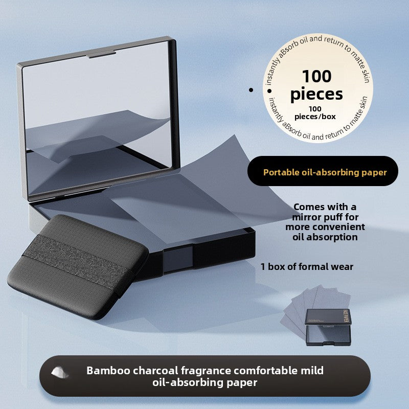 Oil-absorbing paper for the face