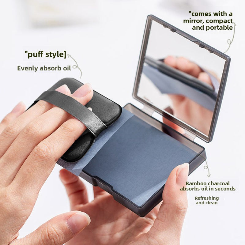 Oil-absorbing paper for the face