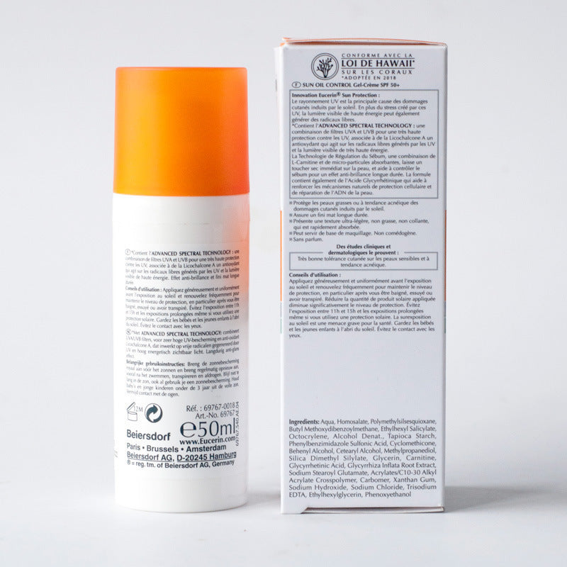 Oil-control refreshing and non-acne facial sunscreen lotion