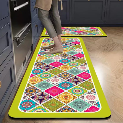 Oil-proof, stain-proof, erasable and no-wash kitchen floor mat