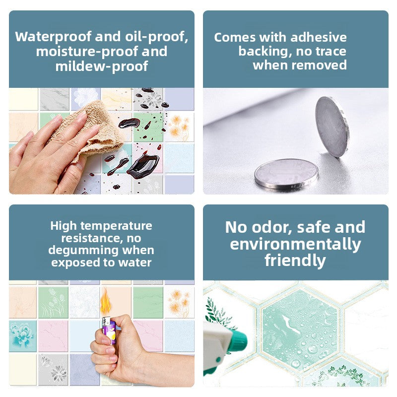 Oil-Proof Waterproof Kitchen Wall Sticker