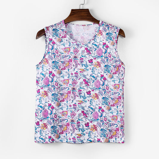 Old lady's cotton blouse