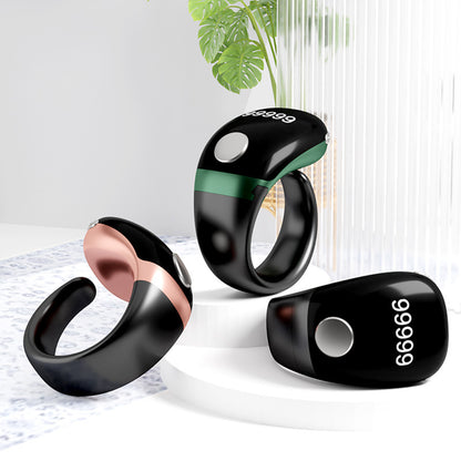 OLED Display Electronic Counter Ring with Interchangeable Design
