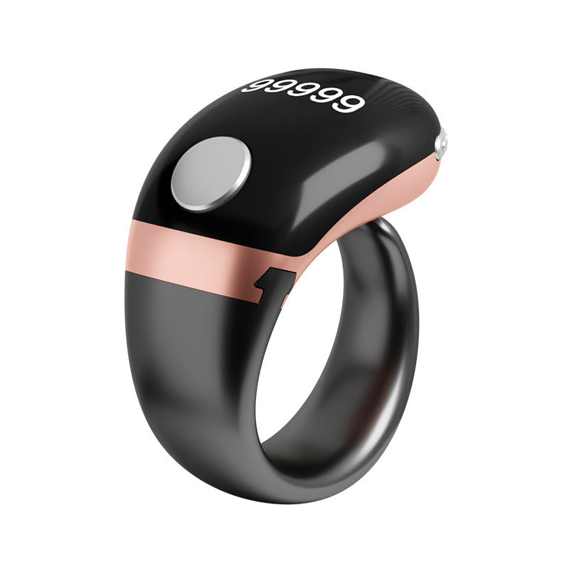 OLED Display Electronic Counter Ring with Interchangeable Design