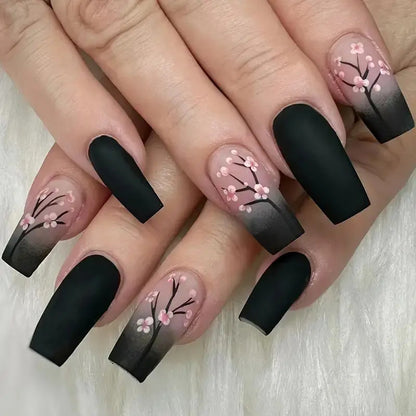 Ombre Floral Nail Stickers