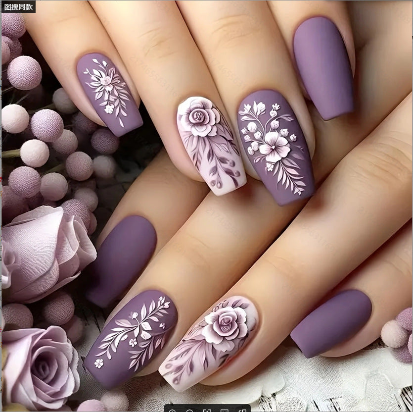 Ombre Floral Nail Stickers