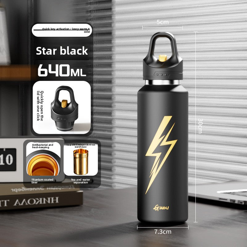One-click openable insulated cup