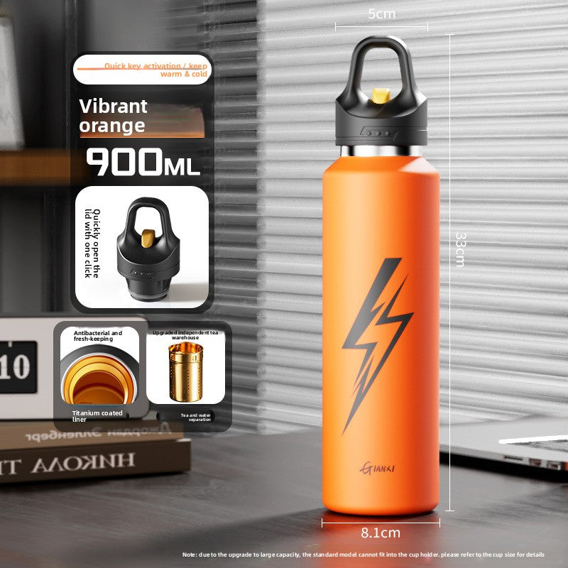 One-click openable insulated cup