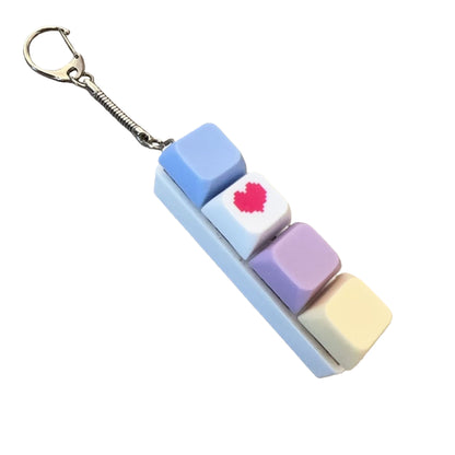 One-line pressure-reducing 4-key toy