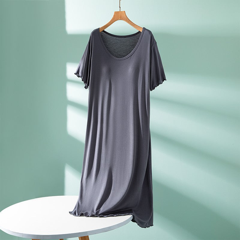 One-piece dress with chest pads