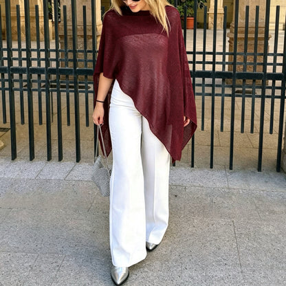 One-piece halter shawl