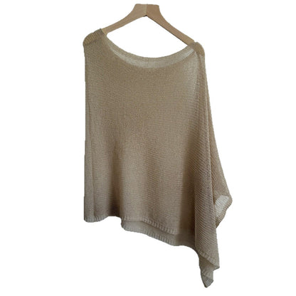 One-piece halter shawl