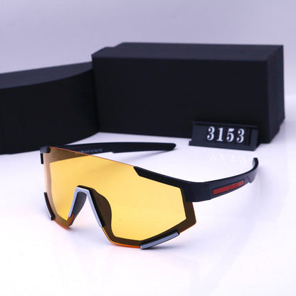 One-piece large-frame sunglasses