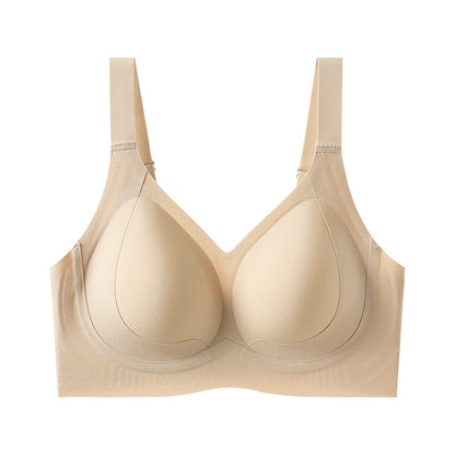 One-Piece Seamless Breast-Retracting Ice Silk Beautiful Back Bra