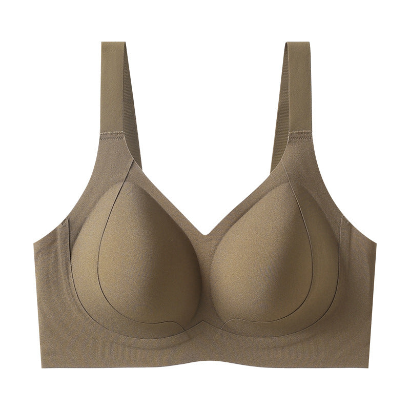 One-Piece Seamless Breast-Retracting Ice Silk Beautiful Back Bra
