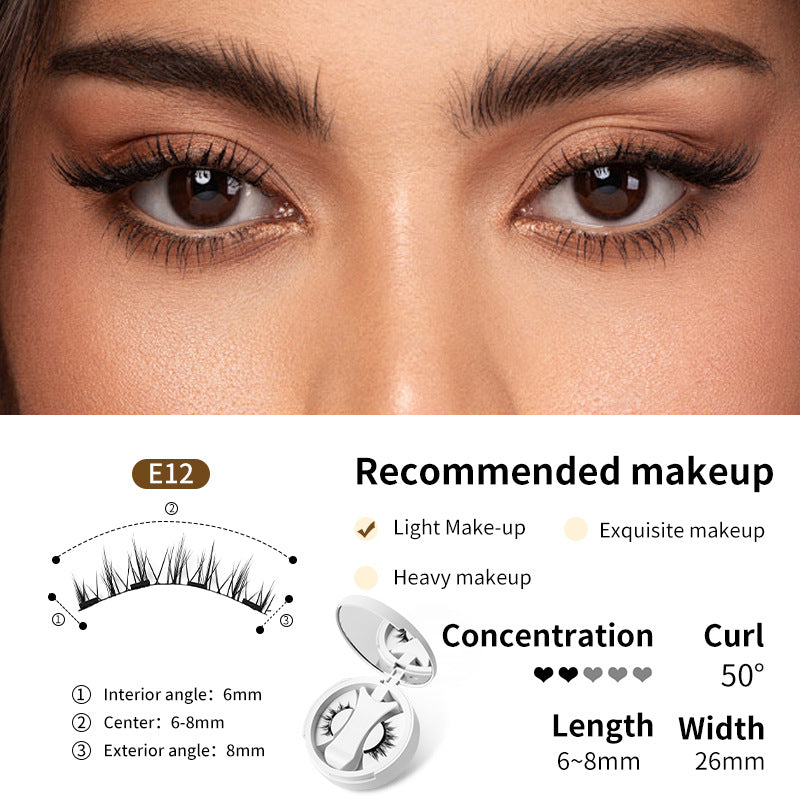 One-piece Storage Box Natural Thick Portable Glue-free Eyelash
