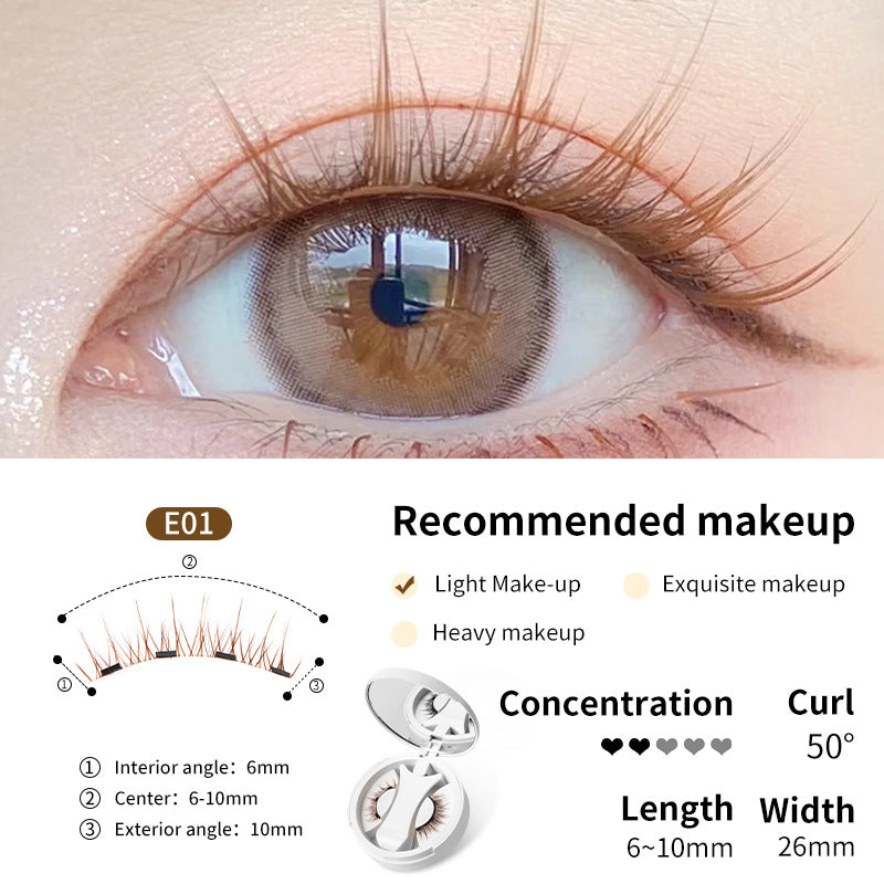 One-piece Storage Box Natural Thick Portable Glue-free Eyelash