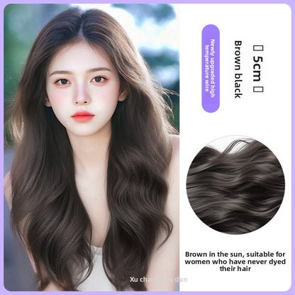 One-piece V-shaped wave hair extension