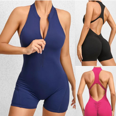 Black hollow one-piece