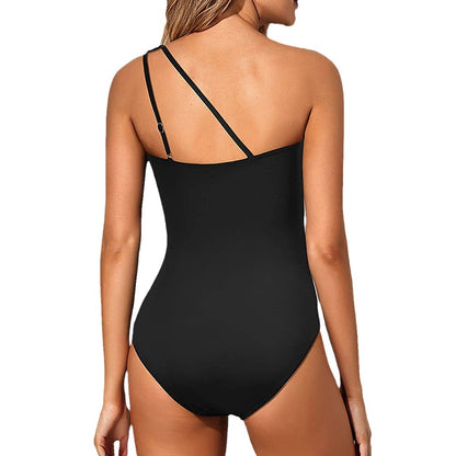 One Shoulder Backless Swimsuit