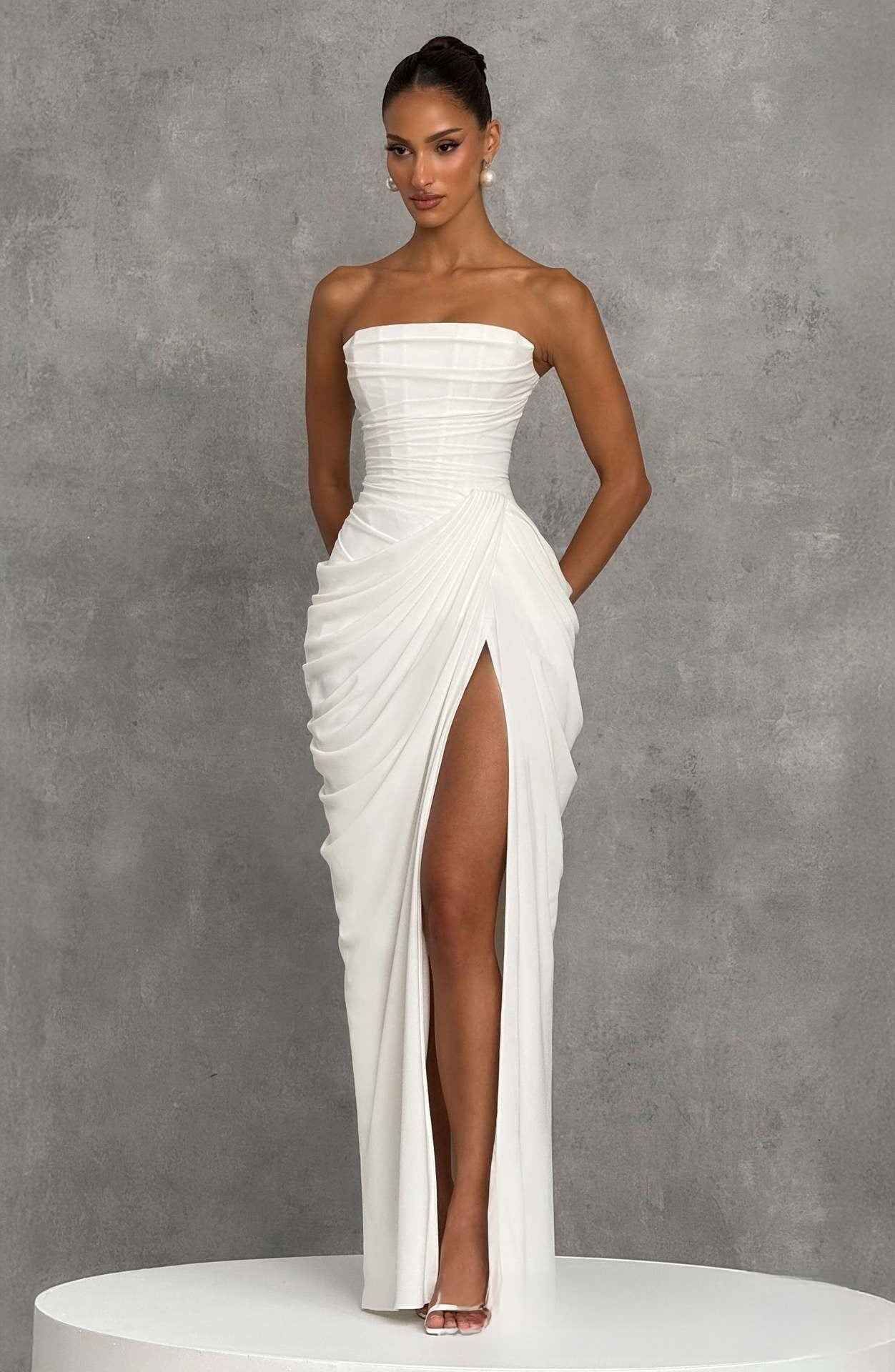 One Shoulder Bodycon Evening Dress
