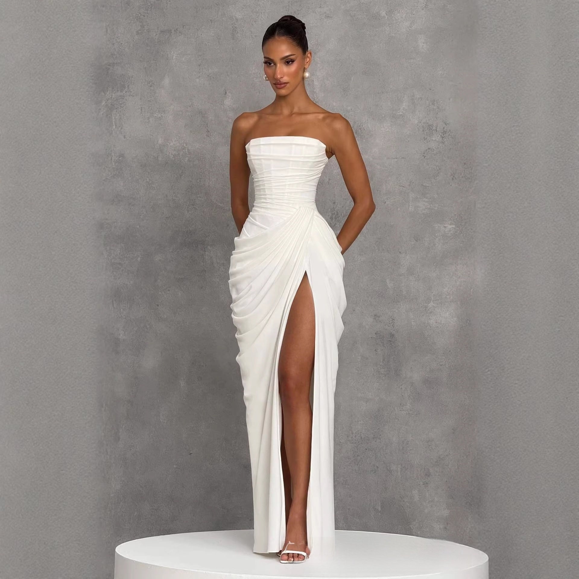 One Shoulder Bodycon Evening Dress