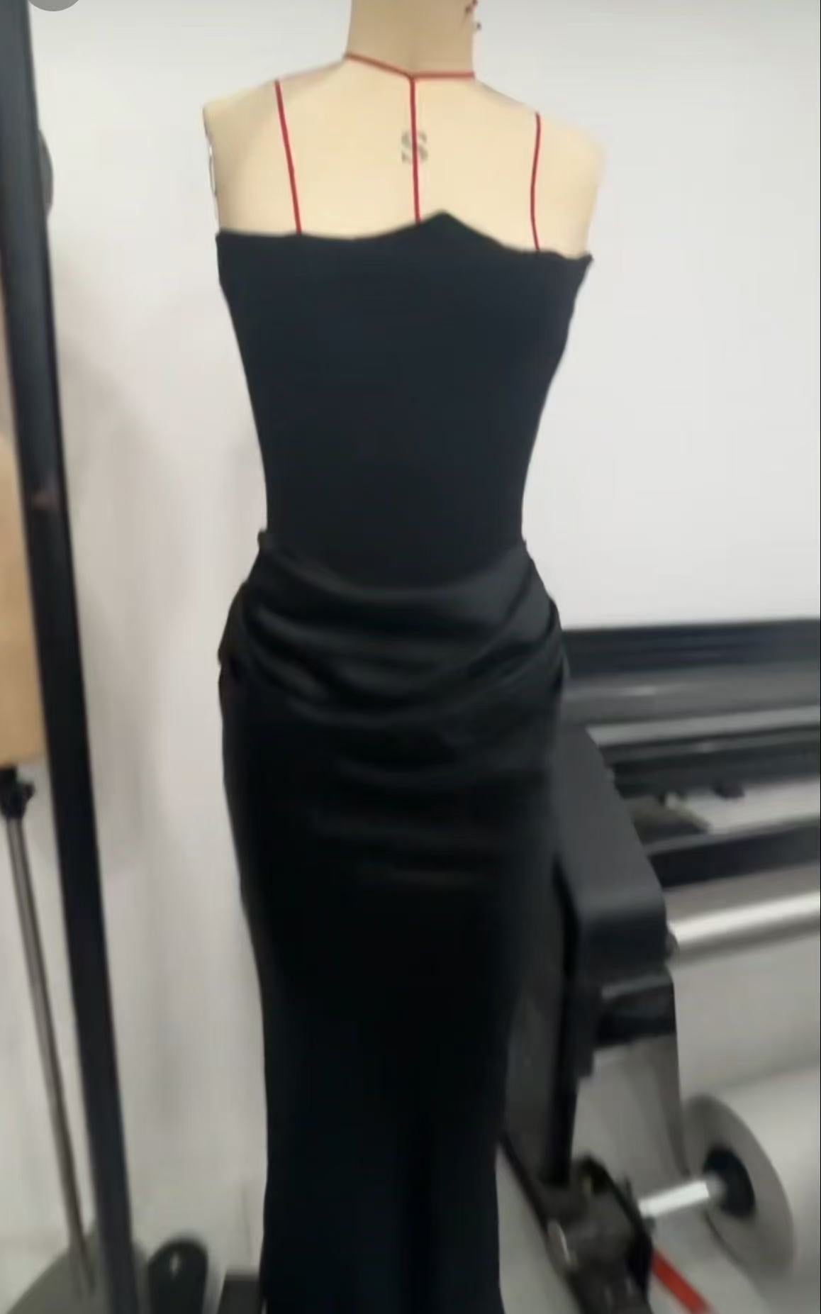 One Shoulder Pleated Bodysuit Dress