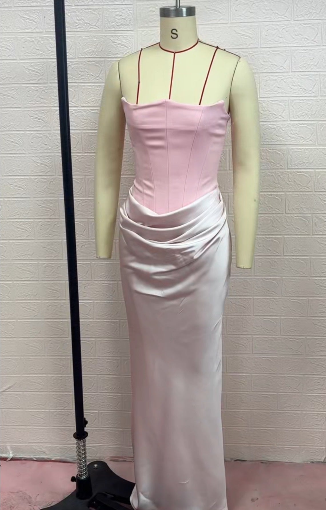 One Shoulder Pleated Bodysuit Dress