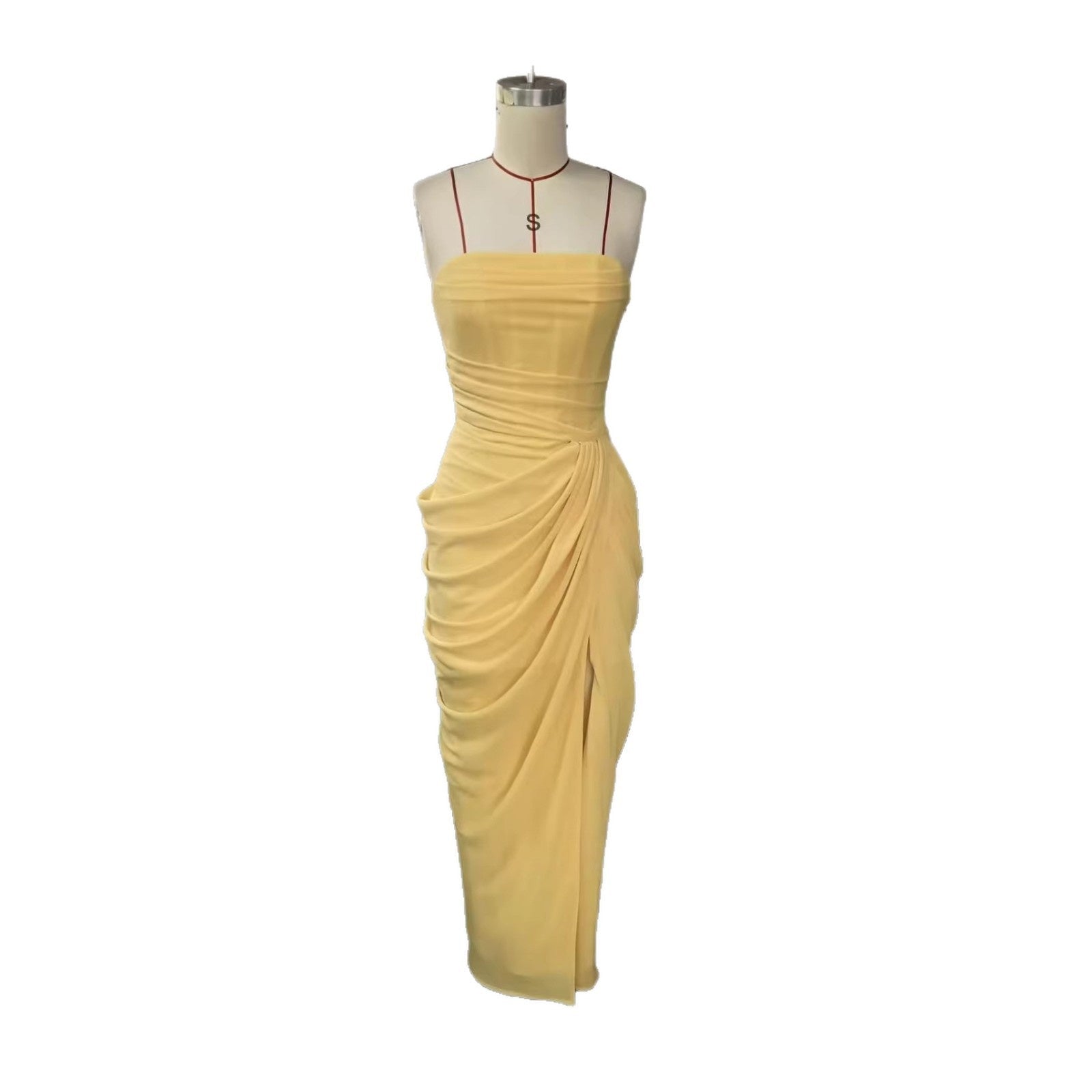 One Shoulder Slit Dress