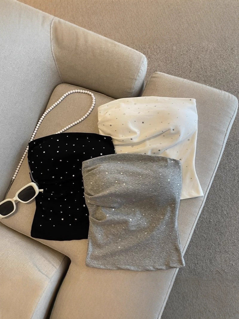 One-Shoulder Tube Top with Breast Pads