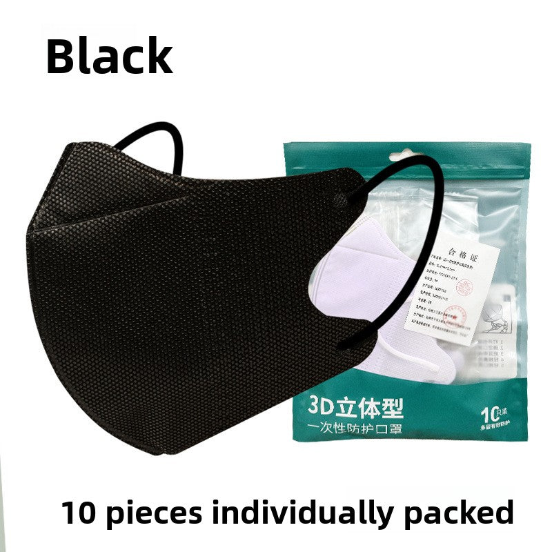 One-time 3D stereoscopic protective mask