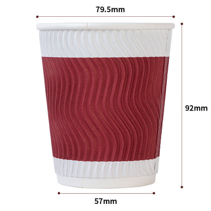 One-time use insulated thick heat-resistant double-layer coffee tea cup