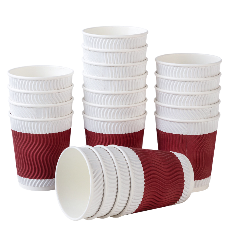 One-time use insulated thick heat-resistant double-layer coffee tea cup