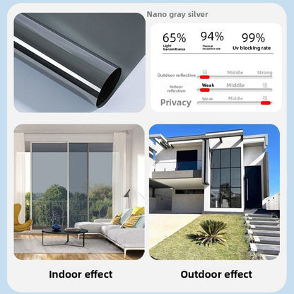 One Way Privacy Window Film Heat Insulation UV Protection