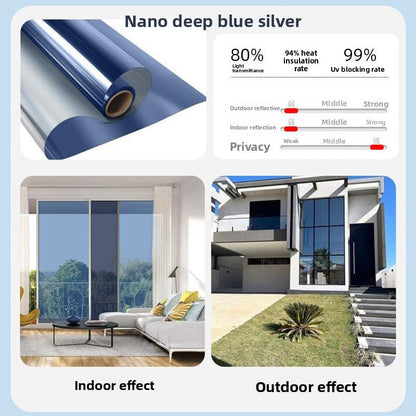 One Way Privacy Window Film Heat Insulation UV Protection